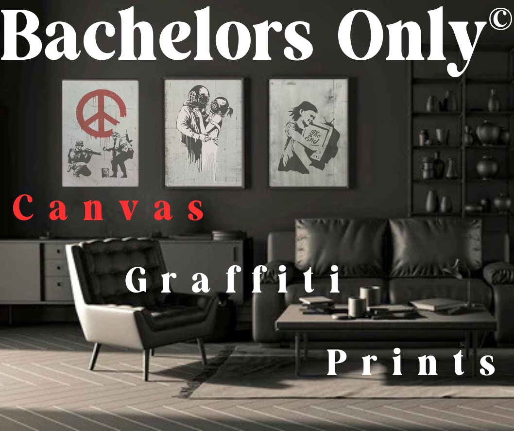 Bachelors Only® Canvas Graffiti Prints