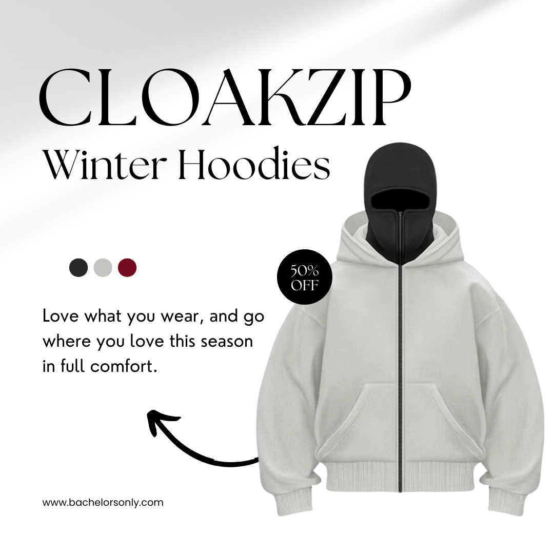 Bachelor's Only® CloakZip Winter Hoodie
