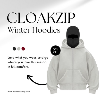 Bachelor's Only® CloakZip Winter Hoodie