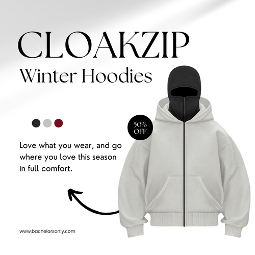 Bachelor's Only® CloakZip Winter Hoodie
